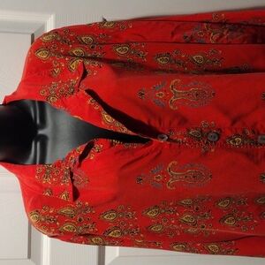 Vintage Chico's Silk button down shirt SZ.3